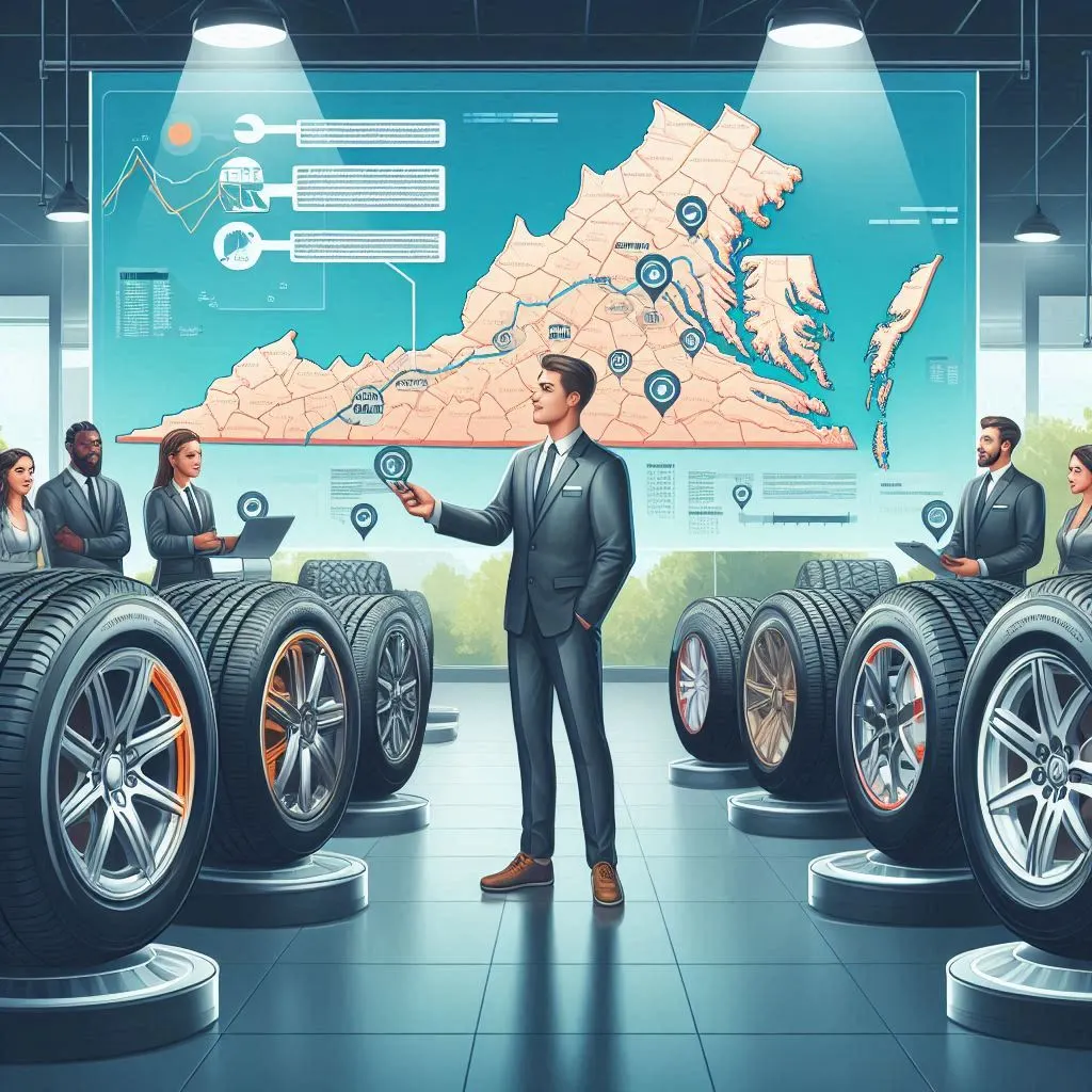 Virginia road and travel themed image